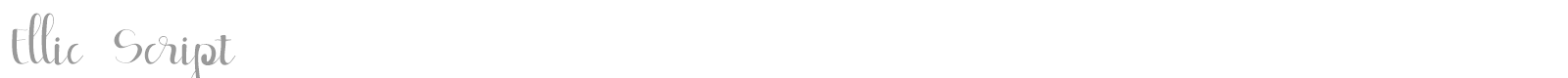 Ellic Script font preview